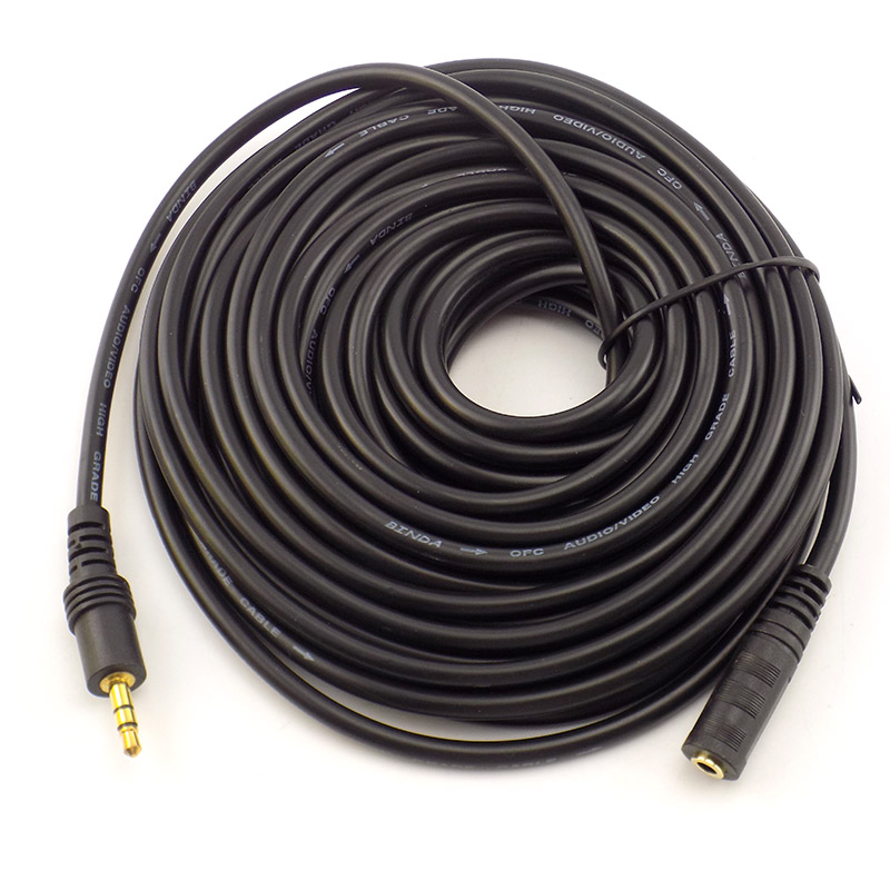 Laptop Accessories Headphones - 1.5/3/5/10 メートル 3.5 ミリメートルステレオオス - メスオーディオ延長ケーブルコードヘッドフォンテレビコンピュータラップトップ
