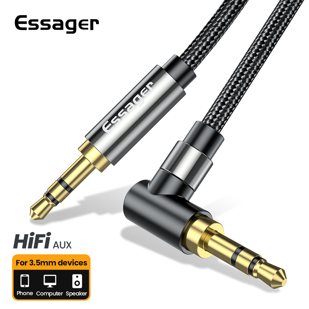 Laptop Accessories Headphones - Essager Aux 延長ケーブル 3.5 ミリメートルジャックオス -