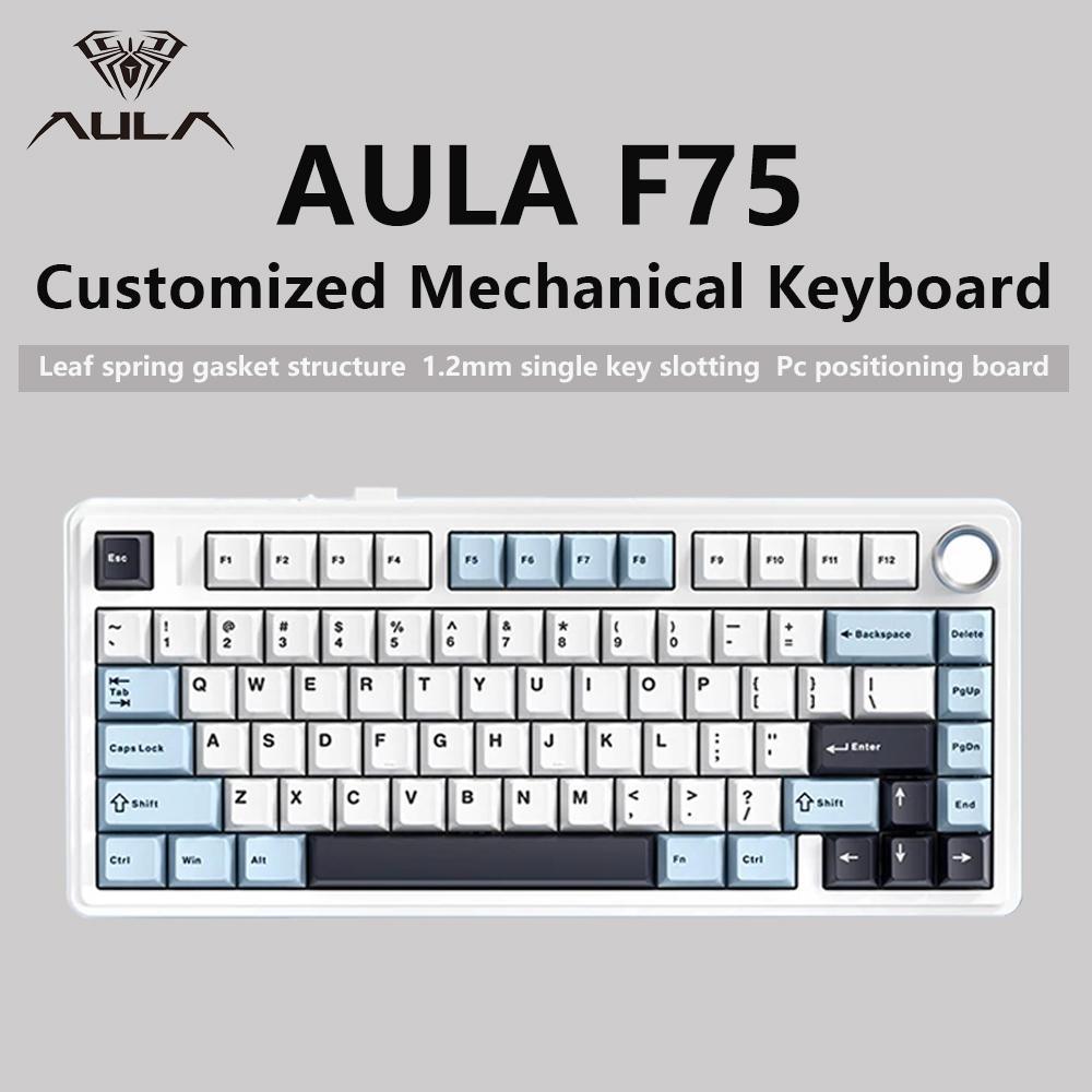 Laptop Accessories Uk - AULA F75 2.4 グラムワイヤレス/Bluetooth/有線ゲーミングメカニカルキーボード RGB カスタマイズされた