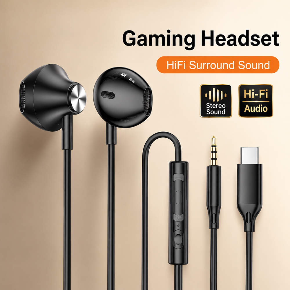 Laptop Accessories Headphones - HiFi サラウンドヘッドフォン低音ステレオサウンド iPhone Xiaomi Huawei タブレットラップトップ