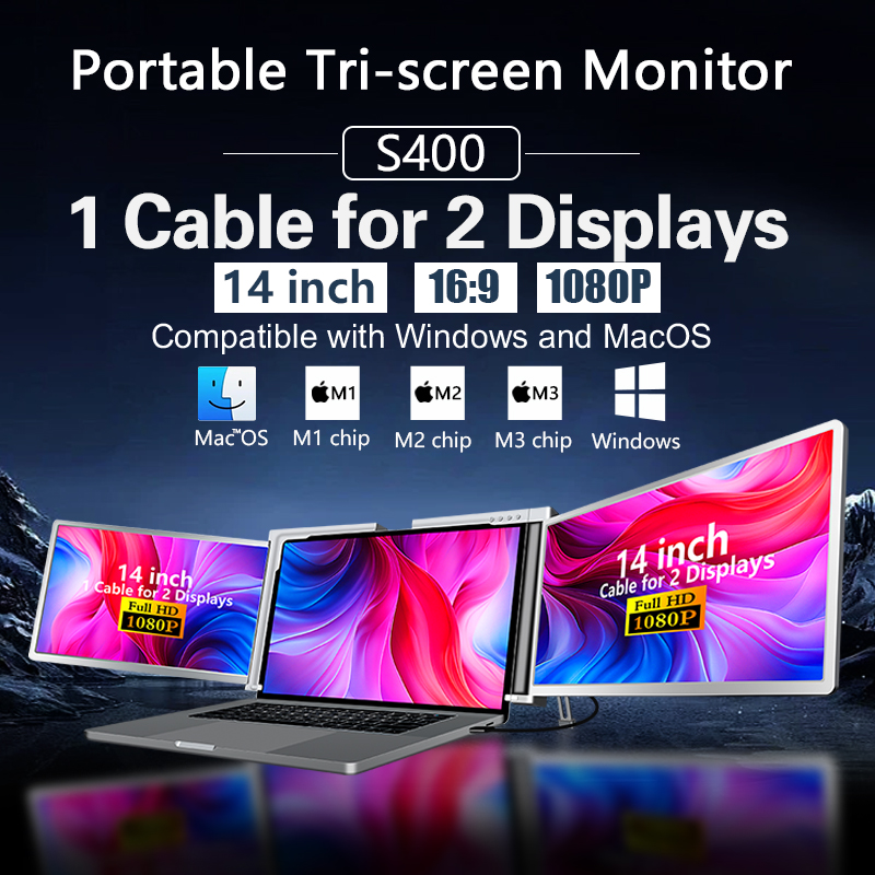 Monitor Portable Usb - 14インチ デュアルモニター ポータブル ゲーミングノートパソコン 2 IPS