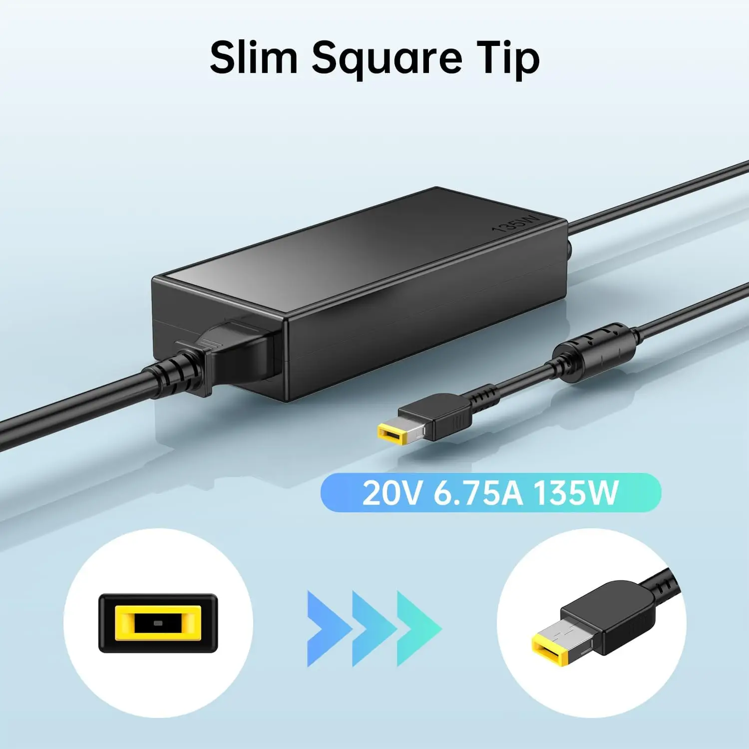 Laptop Accessories Shop - ラップトップアダプター充電器、20v、6.75a、135w、Lenovo 720-15ikb adl135nl3a adl135ndc3a adl135ncc3a用