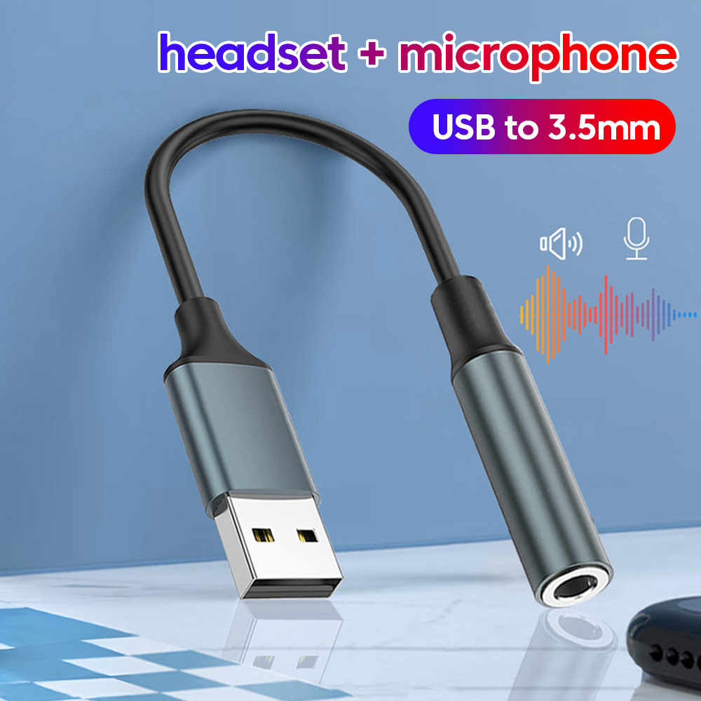 Laptop Accessories Headphones - USB - 3.5mm ジャックオーディオアダプター USB -