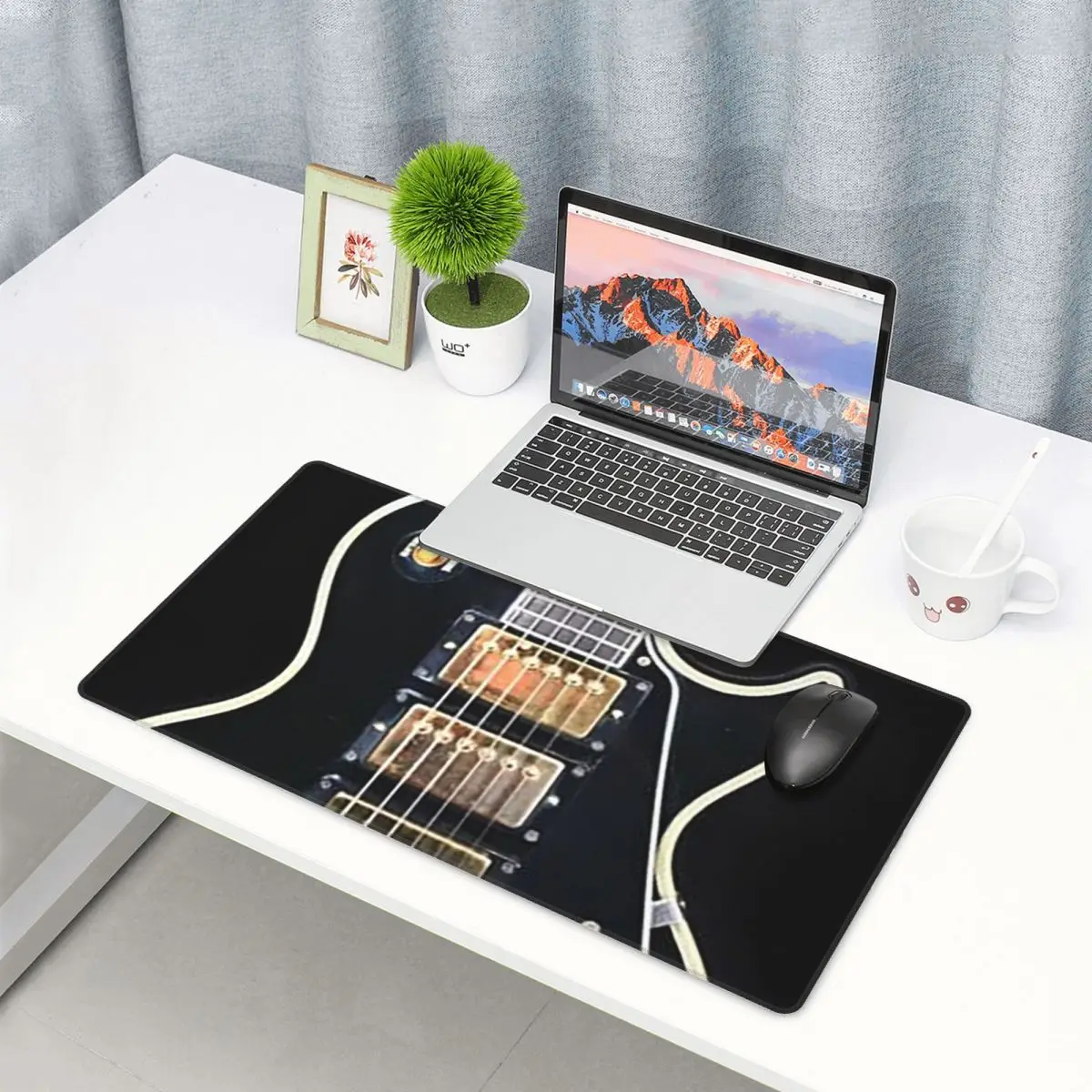 Laptop Accessories Shop - 大型マウスパッドギブソンカスタムショップレスポールゲーマーPCラップトップマットキーボードカーペットコンピュータゲームオフィスアクセサリーデスクマット