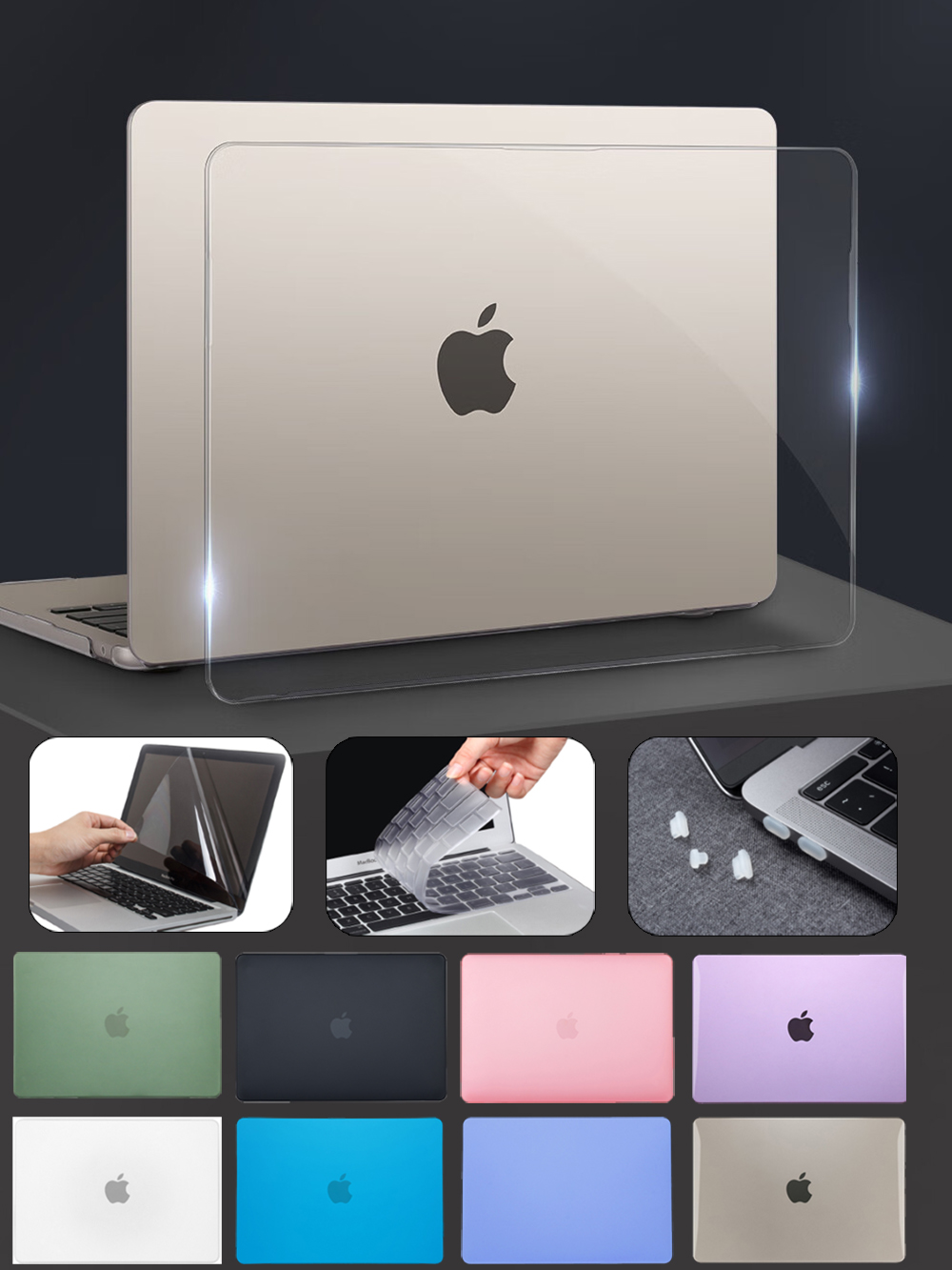 Laptop Accessories 2022 - クリスタルマットケースmacbook proの13ケースA2289 A2251 2020タッチidカバーmacbook air 13
