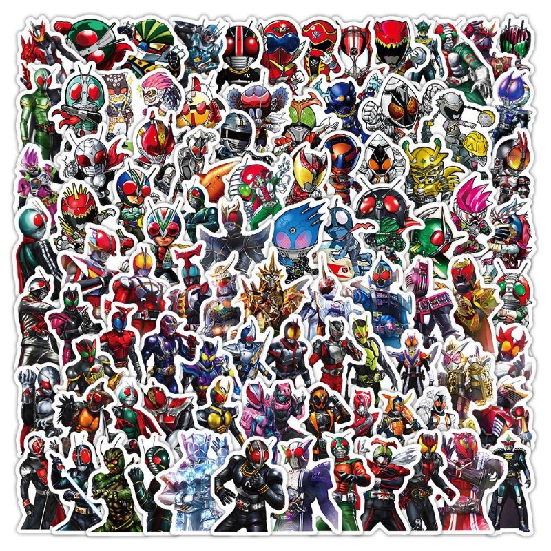 Laptop Accessories Toy - 103 個仮面ライダーインス美的かわいい漫画ステッカー防水 DIY アニメグッズデカールノートブックラップトップデスクトップ装飾用
