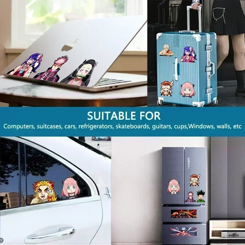 女性のための3Dデザインの防水ステッカー,漫画のキャラクター - Laptop Accessories Toy のレビューと価格