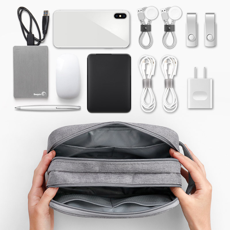 デュアルポータブルラップトップパワーコード充電器収納バッグ多 - Laptop Electronics Accessories のレビューと価格