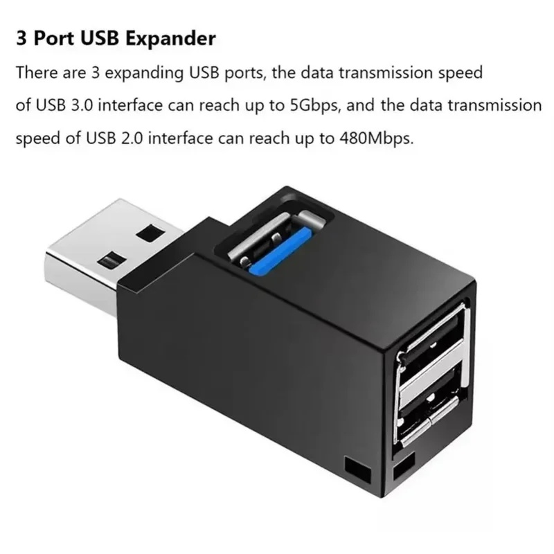 USB 3.0 2.0 回転可能な 3 ポートハブスプリッタ - Laptop Accessories Gadgets のレビューと価格