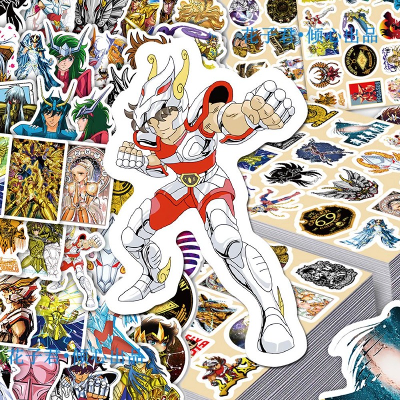 101 個聖闘士星矢アニメステッカー漫画キャラクター DIY - Laptop Accessories Stickers のレビューと価格
