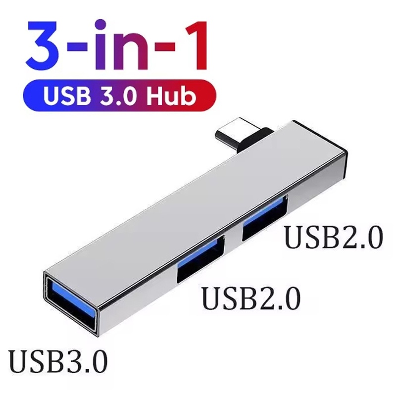 3in1 USB 3.0ハブ 3ポート マルチタイプCスプリ - Laptop Accessories Gadgets のレビューと価格