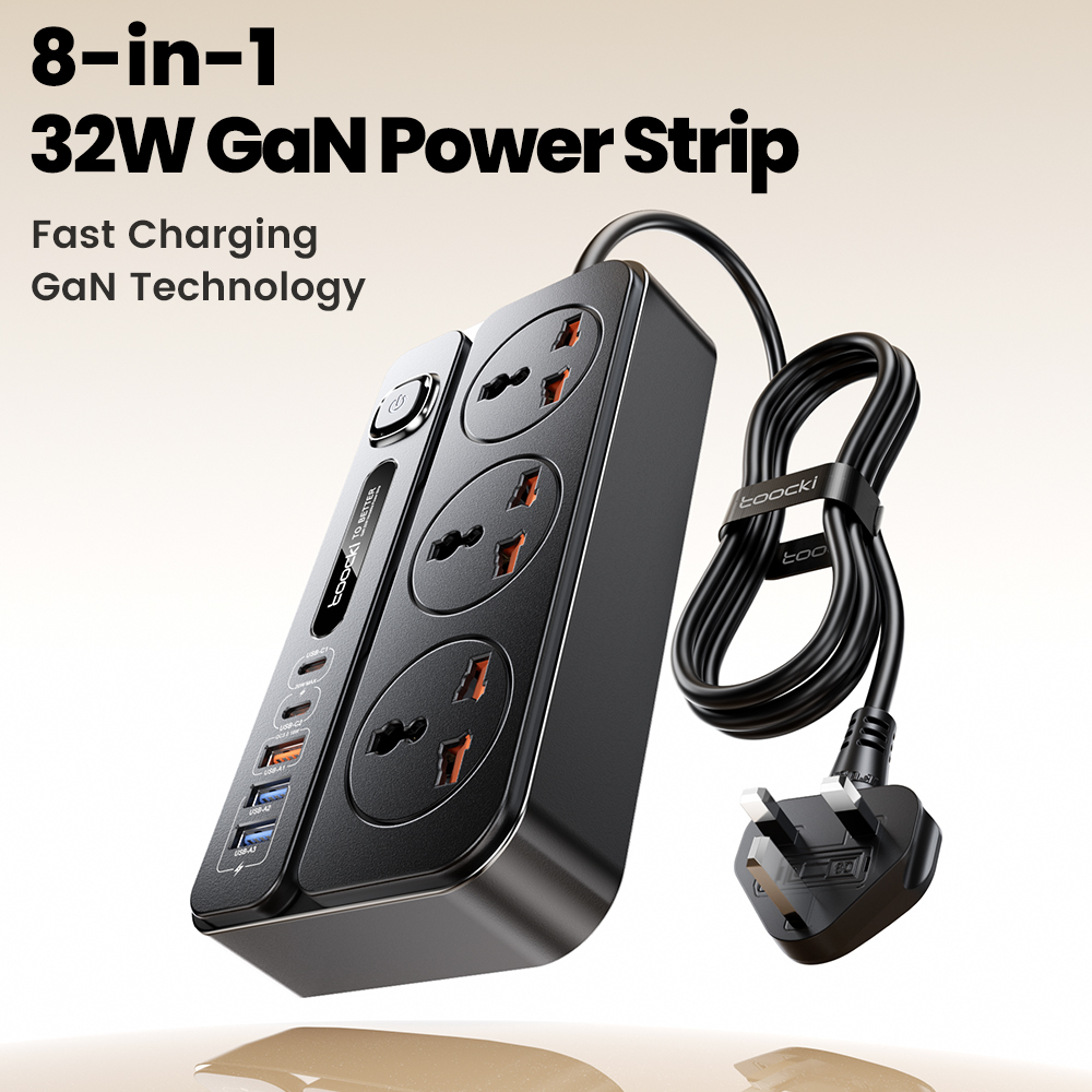 Toocki GaN 電源タップ AC コンセント マルチタ - Laptop Accessories Uk のレビューと価格