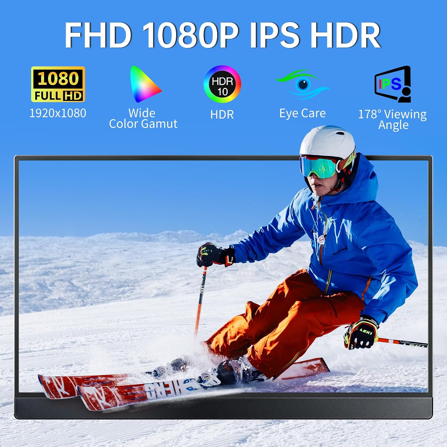 15.6インチ 1080P ポータブルモニター、USB-C  - Monitor Portable Usb のレビューと価格