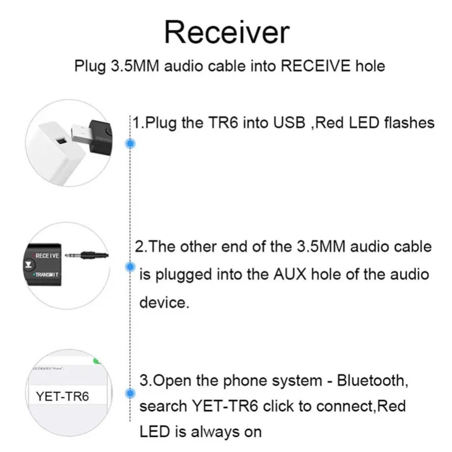 Grwibeou 2 IN 1 USB Bluetooth  - Laptop Accessories Headphones のレビューと価格