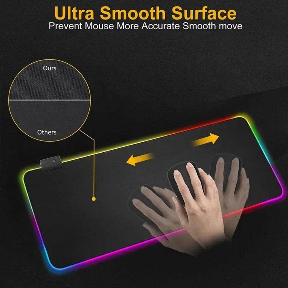 マーケットブルマウスパッド RGB バックライト付きマウスパ - Laptop Accessories Market のレビューと価格
