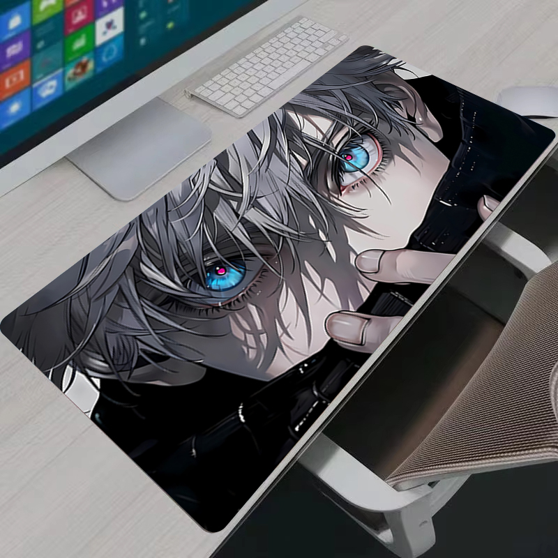 マウスパッドクールアニメ呪術廻戦五条悟大型ゲーミングマウスパ - Laptop Accessories Toy のレビューと価格