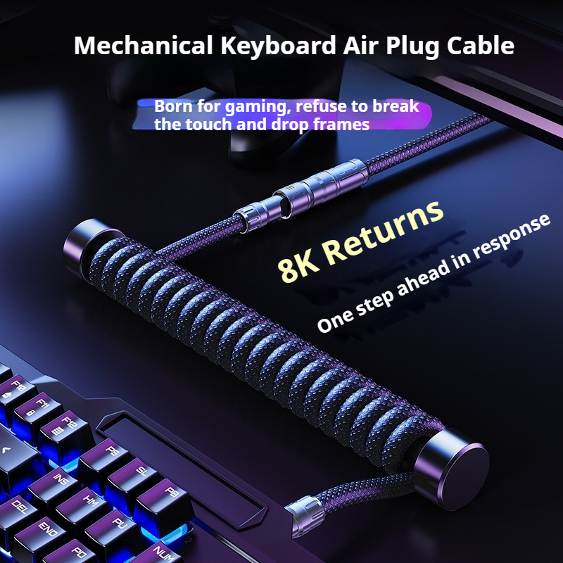 Eary 1.2m コイル状キーボードケーブル USB to - Laptop Accessories Gadgets のレビューと価格