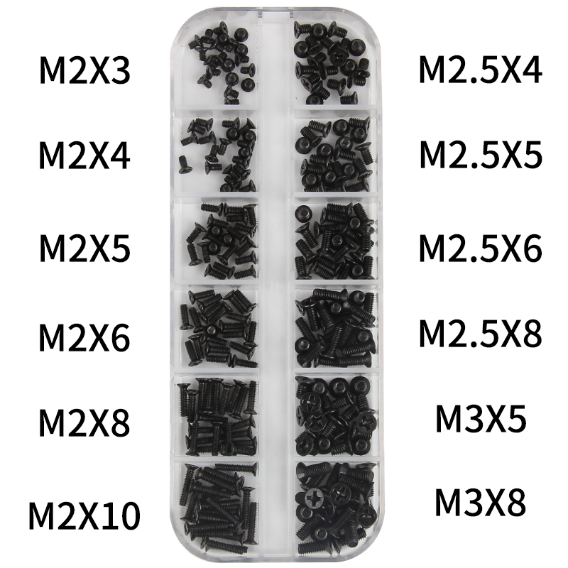 240 個 M2 M2.5 M3 ネジセット KM マシン修 - Laptop Electronics Accessories のレビューと価格