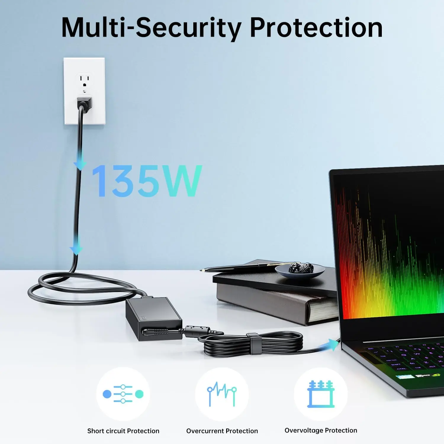 ラップトップアダプター充電器、20v、6.75a、135w、 - Laptop Accessories Shop のレビューと価格