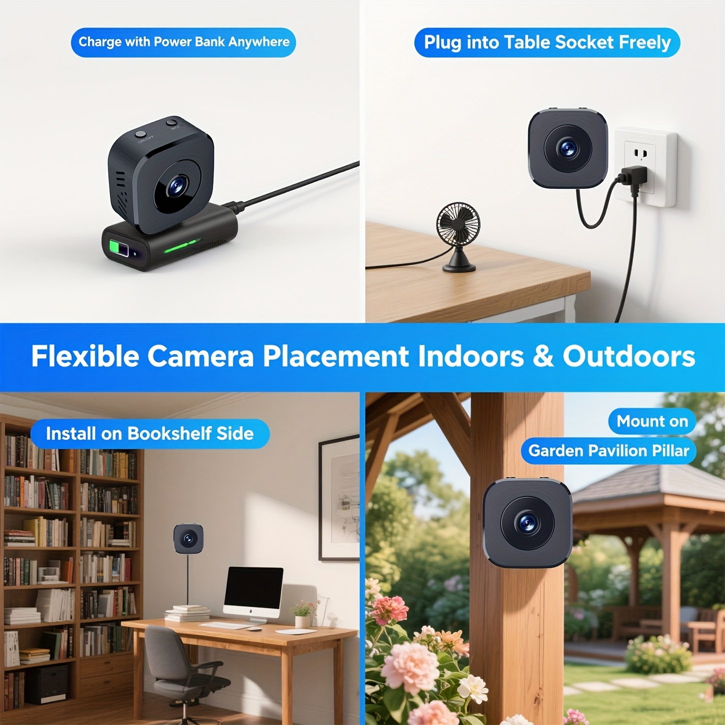 1080P HD ミニ WiFi カメラ屋内安全セキュリティ - Monitor Portable Usb のレビューと価格