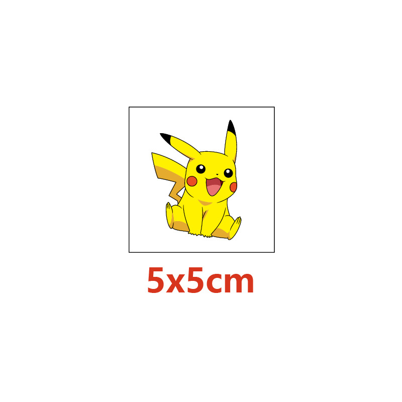 5*5 センチメートル 20 個ポケモンピカチュウタトゥース - Laptop Accessories Toy のレビューと価格