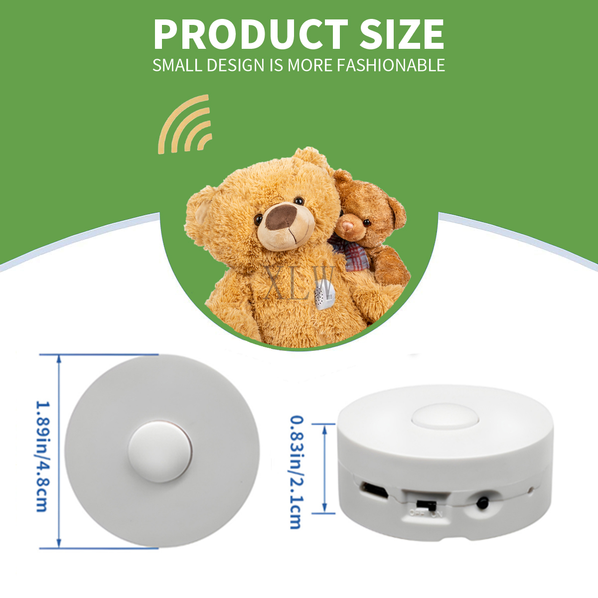 動物のぬいぐるみのための音声録音ボタン、Bear USBダウ - Monitor Portable Usb のレビューと価格