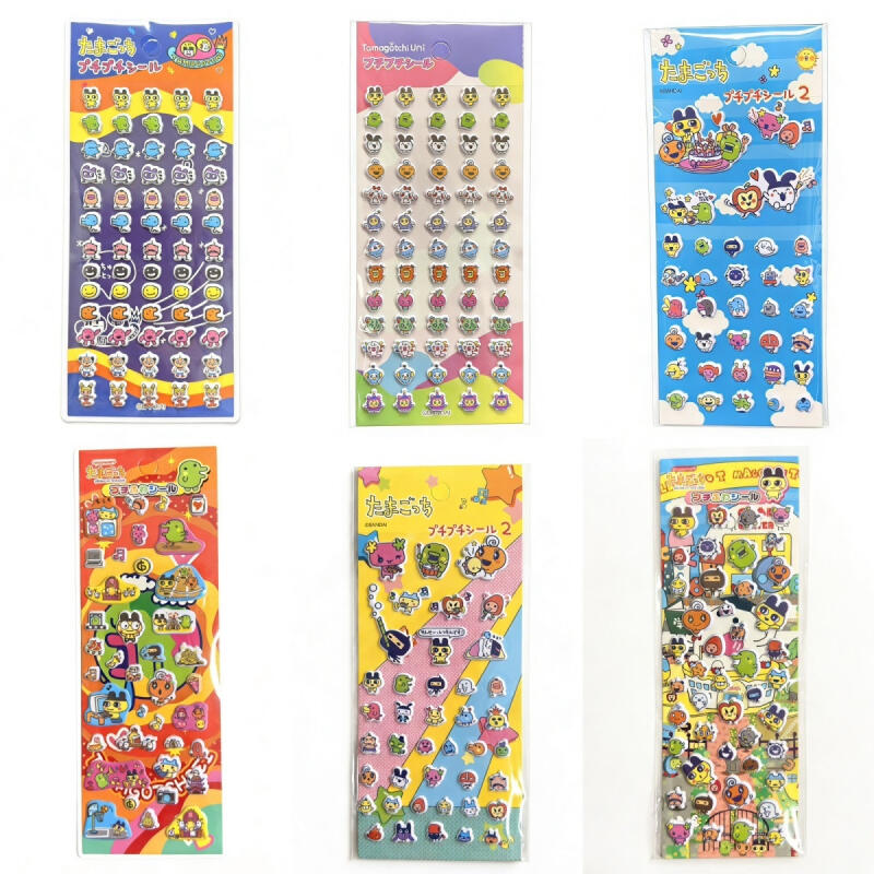 6 個たまごっち漫画バブルステッカー創造性 Diy 電話ケー - Laptop Accessories Toy のレビューと価格