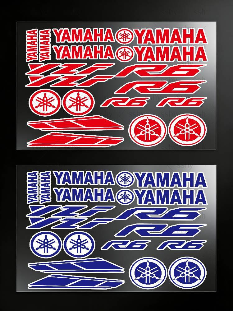 ヤマハ YZF R6 ステッカーモトステッカー自動車ボディバ - Laptop Accessories Ideas のレビューと価格