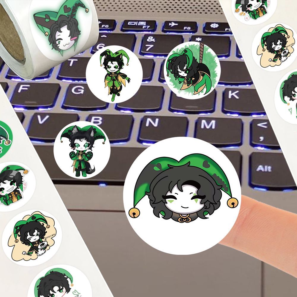 500枚/ロール アニメ ザ・フリーク・サーカス ‌   ハ - Laptop Accessories Stickers のレビューと価格
