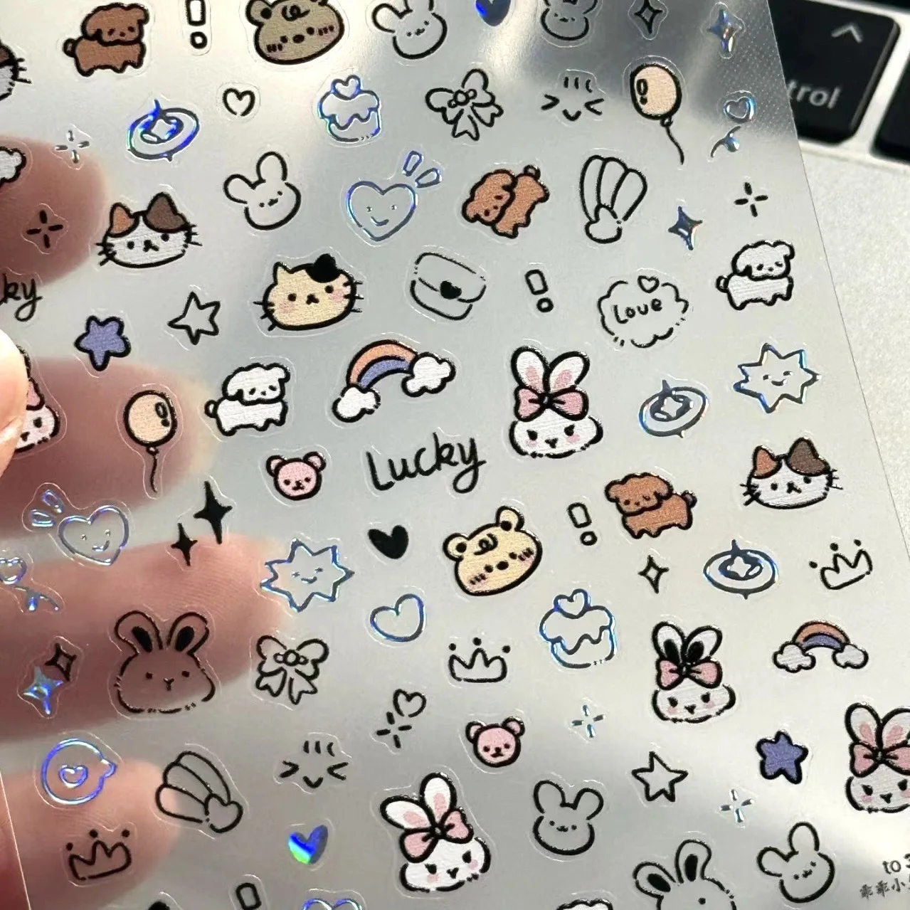 3 個ミニ漫画子犬バニーステッカーヘッドセットラップトップフ - Laptop Accessories Headphones のレビューと価格