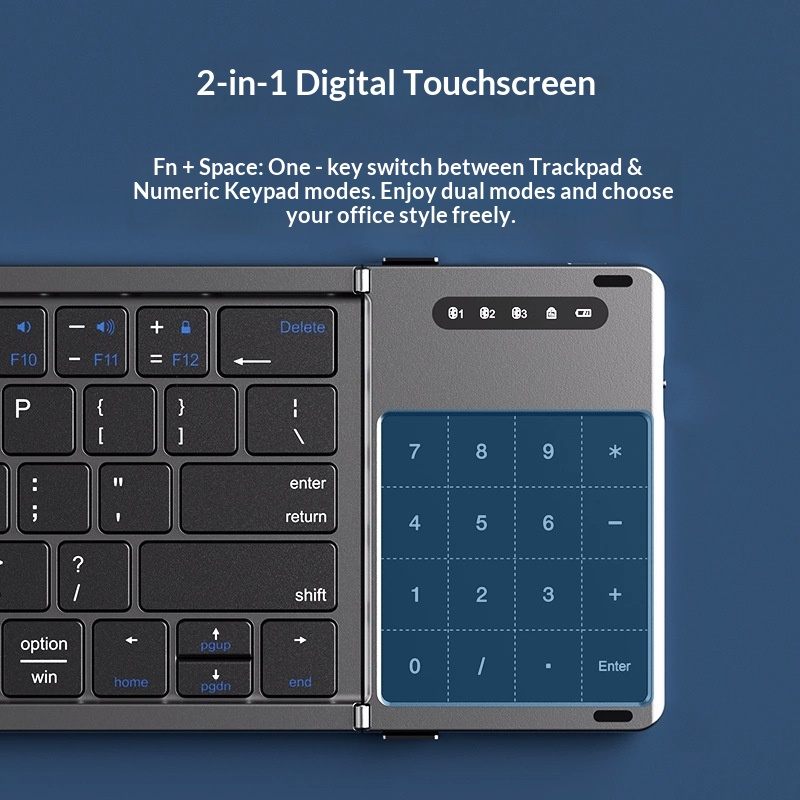 Mengzu 三つ折りワイヤレス Bluetooth キーボ - Laptop Accessories Toy のレビューと価格