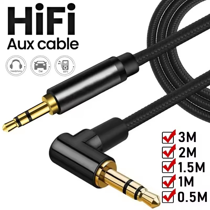 AUXケーブル 3.5mmジャック オーディオケーブル オス - Laptop Accessories Headphones のレビューと価格