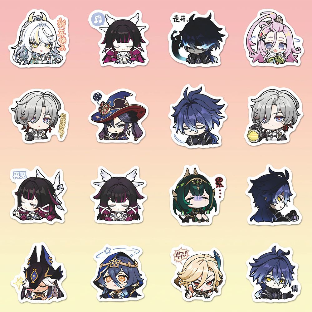 64 個原神インパクトムーンメイデンアニメステッカー漫画落書 - Laptop Accessories Stickers のレビューと価格