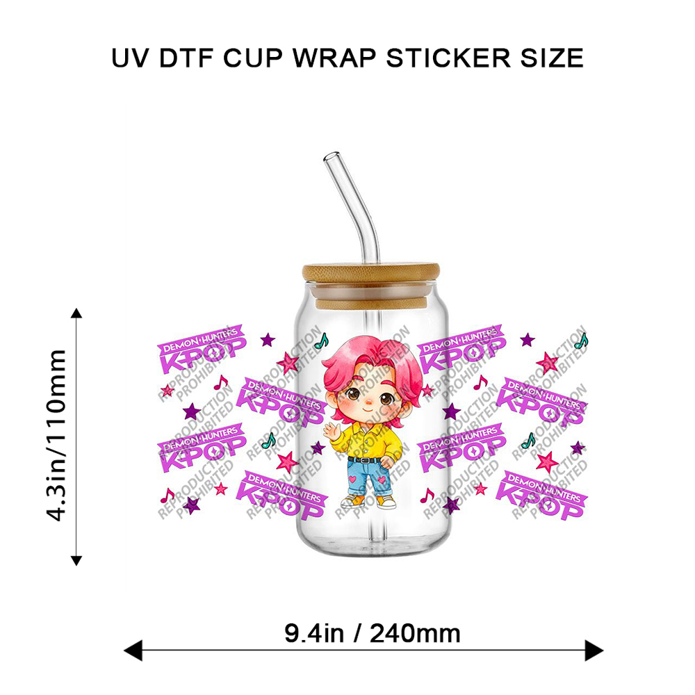 K-POP Vibesコレクション 16オンス Libbey - Laptop Accessories Stickers のレビューと価格