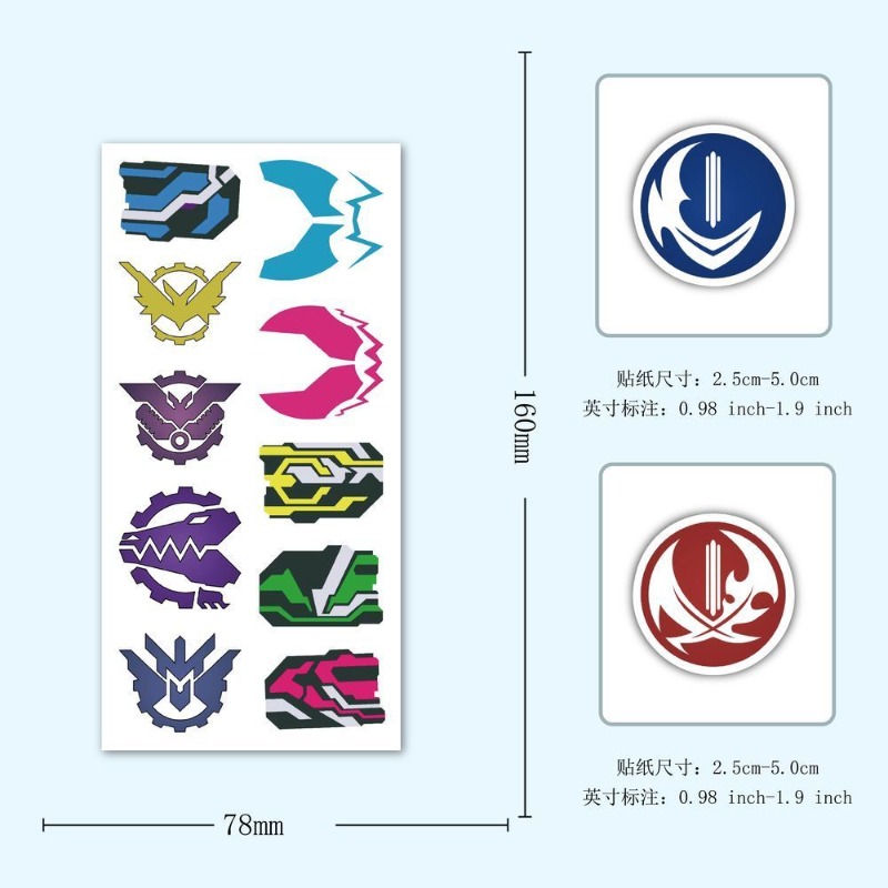 60 枚の仮面ライダーロゴステッカークリエイティブデカール防 - Laptop Accessories Toy のレビューと価格